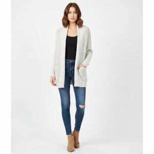 *Hollister Open Weave Grey Cardigan